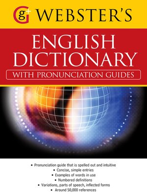 cover image of Webster's American English Dictionary (with pronunciation guides)